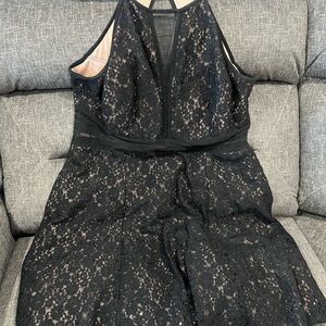Elegant Black Lace Dress